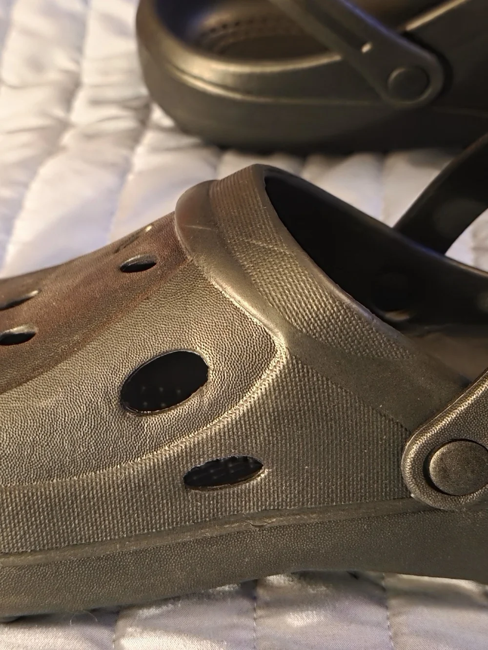 Black Slip-On Clog Sandals